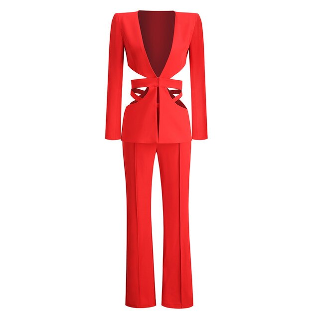 In The Red Pants Suit